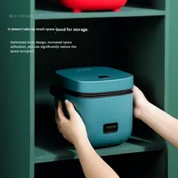 Mini cuiseur à riz électrique multifonctionnel pour 1-2 personnes cuiseur à riz en plastique à usage domestique intelligent avec tasse à mesurer pour usage domestique