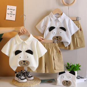 OEM ODM Vêtements pour garçons en bas âge, fabricant <span class=keywords><strong>de</strong></span> ensembles short et t-<span class=keywords><strong>shirt</strong></span>, fabricant d'ensembles décontractés pour enfants, ensembles deux pièces personnalisés pour enfants - Product Image 1