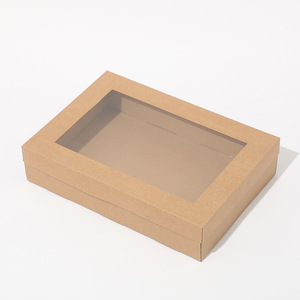 厂家批发折叠牛皮纸盒带窗蛋糕礼品包装纸箱定制 - Product Image 5