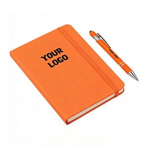 High-Quality <b>Custom</b> Logo A5 <b>Diary</b> Promotional Pu Leather Notebook for Business School Meetings Gift - Product Image 1