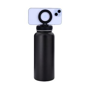 New Magnetic Lid 1000ml 304 Stainless Steel Eco-Friendly Sports Water <b>Bottle</b> with Phone Holder Thermal Insulation Back to School - Product Image 2