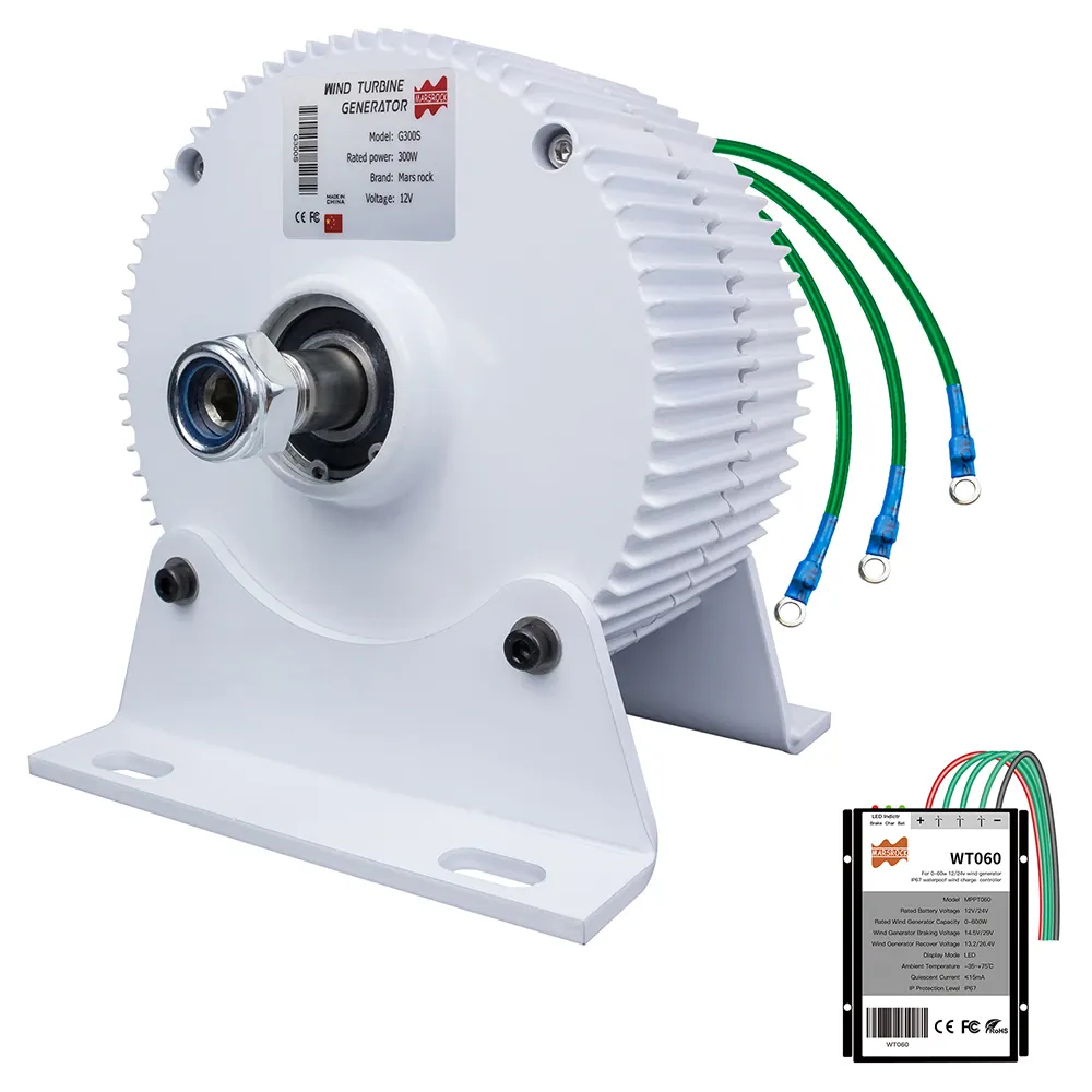300W 12/24V Niedrige Drehzahl mit Basis-Permanent magnet generator für horizontalen DIY-Windturbinen generator Wasserkraft-Elektromotor