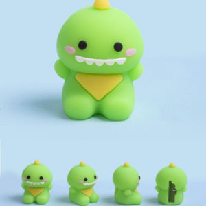 Sacapuntas con forma de animales para estudiantes, Sacapuntas de plástico, portátil, bonito, barato, color azul - Product Image 1