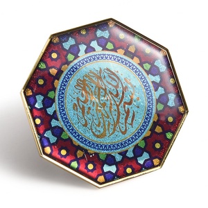 Imanes Metálicos Personalizados de Lujo con Diseño Octagonal Retro, Adhesivos Epoxi con Graffiti para Refrigerador - Product Image 5