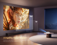 Mini Proyector Android Google TV con Full HD 4K LED LCD, Nuevo Diseño y Wi-Fi Integrado para Cine en Casa con Funciones Estéreo