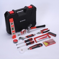 Ensemble d'outils de réparation de plomberie et d'électricité de 19 pièces avec marteau à griffes et ruban isolant