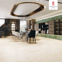 Dalles de sol et de table en pierre artificielle moderne 3D, grand format 1200x1200mm, aspect marbre mat, en porcelaine blanc Madagascar