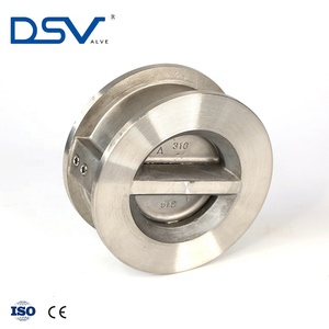 DN200 ANSI 150LB <span class=keywords><strong>SS316</strong></span> Kép Tấm Mùa Xuân Wafer Kiểm Tra Van Với CE Đánh Dấu - Product Image 3