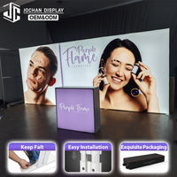 Système d'affichage portable pour salon professionnel, stand en aluminium à montage rapide avec graphiques textiles personnalisables