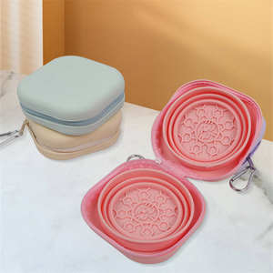 Mangkuk Hewan Peliharaan Silikon Lipat 2-in-1, Tempat Makan dan Minum Anjing Kucing untuk Perjalanan Luar Ruangan - Product Image 4