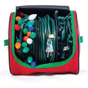 Boîte de rangement pliable en plastique pour ornements, moderne, rectangulaire, pour boules de Noël, étui de présentation léger et imperméable - Product Image 1