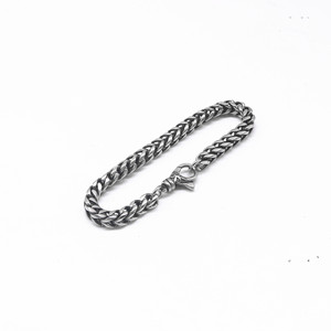 yunnique Stylish <b>Titanium</b> Steel Motorcycle Bracelet Geometric <b>Chain</b> Unisex Gift Jewelry - Product Image 3