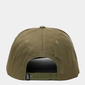 หมวกแก๊ปปักลายผ้าฝ้าย 5 ชิ้น แบบไม่มีโครง ปักโลโก้ตามสั่ง สีเขียวมะกอก ปีกหมวกโค้งเล็กน้อย - Product Image 6