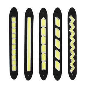 12V Bendable LED Strip Auto Car DRL LED Daytime Running Light Fog COB Lights Flexible自動車led drl Car Driving Lamp