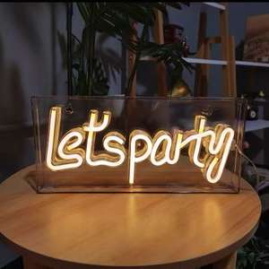 USB/caja <span class=keywords><strong>de</strong></span> luz <span class=keywords><strong>de</strong></span> escritorio LED 3D con pilas blanco cálido (3500K) interior boda Bar fiesta Club decoración neón noche signo para - Product Image 1