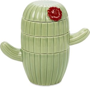 Juego de 4 tazas medidoras decorativas de cerámica con diseño de cactus para cocina, tazas medidoras de porcelana de varios tamaños a granel - Product Image 1