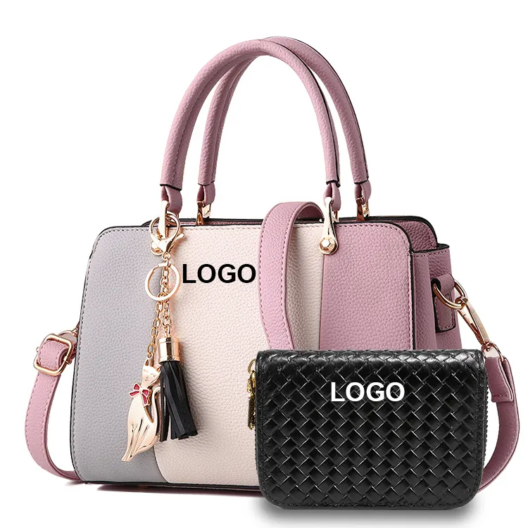 Custom Logo Luxury Design Fashion Pu Leather Tote Bags Ladies Shoulder Bag Women Handbags Women Hand Bags