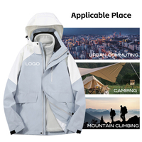 Veste softshell légère pour homme avec logo personnalisé, doublée de polaire, imperméable, tactique, coupe-vent, pour activités de plein air