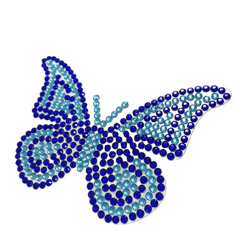 バタフライアクリルダイヤモンドクリスタルブリンブリン装飾女の子女性バタフライステッカー利用可能な色