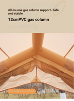 Nouveauté élégante 7.5 ㎡   Tente gonflable de camping extérieure facile à installer, en Oxford PVC, résistante à la neige, avec fenêtre et circulation d'air