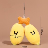Gantungan Kunci Boneka Jellycat Lucu Kreatif 4 Inci, Figur Sayuran, Brokoli, Kubis, Kue Buah, Liontin Makanan