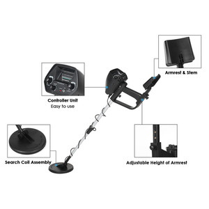 Detector Portátil Digital de Metales y Plásticos para Oro, con Sensibilidad IP54 de 25 Pulgadas, para Detección de Varillas Corrugadas - Product Image 5