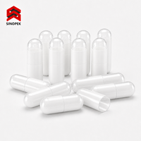 Capsules vides à paroi mince en pullulan, coque bio, spécifications personnalisées, vente en gros, usine OEM SINOPEK