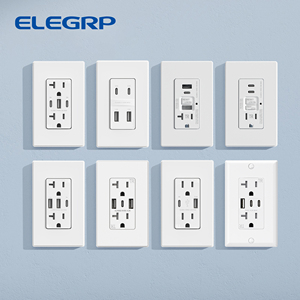 Elegrp phổ Mỹ tùy chỉnh gfci đựng điện tường ổ cắm và thiết bị chuyển mạch điện tường ổ cắm - Product Image 3