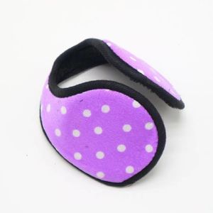 Winter Plush Earmuffs With Dots Pattern For Women Adult Warm <b>Ear</b> <b>Covers</b> Back Mounted Winter Season Use - Product Image 5