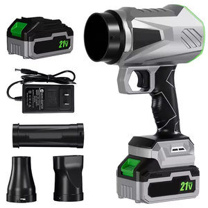 Souffleur de feuilles sans fil de qualité industrielle, alimenté par batterie, moteur sans balais, 3.0Ah, charge rapide, buse allongée - Product Image 1