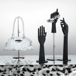 Sang trọng màu đen bằng gỗ mannequin tay Hiển thị mô hình cho kính mát đồng hồ trang sức Dresses thanh lịch ăn mặc hình thức - Product Image 6