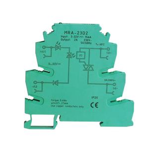 Módulo de relé de interfaz ultrafina con instalación en riel DIN, <span class=keywords><strong>mini</strong></span> 2A entrada, 3V, 5V, <span class=keywords><strong>12V</strong></span>, 24V, CC, SSR, nuevo, nuevo, 2A, 2A, 2V - Product Image 1