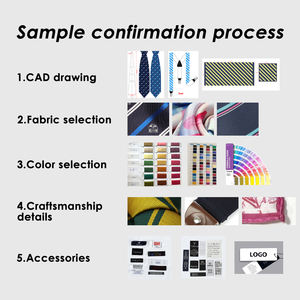 עסק גברים עניבות פורמליות לגברים צבעים ודפוסים שונים מייבאים עניבות פוליאסטר עניבת חתונה - Product Image 6