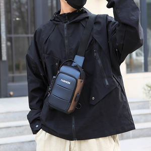 Bolsos cruzados de lujo ajustables con USB, estilo casual, con cierre de cremallera, impermeables y antirrobo, suministrados directamente de fábrica. - Product Image 6