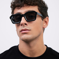 Lmamba 3412 Lunettes de soleil carrées vintage personnalisées de haute qualité, lunettes de soleil de marque de luxe pour hommes et femmes 2025