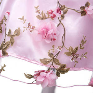 Venta al por mayor 2019 de satén vestido de princesa chica 3d flor princesa vestido de boda traje de niño conjunto de ropa y vestido - Product Image 6