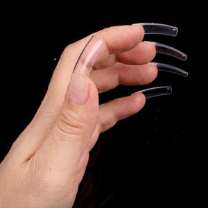 TSZS Nouveaux produits professionnels pour les ongles 2024, 500 pièces, pointes d'ongles artificielles en ABS, demi-couverture carrée moyenne, transparentes, naturelles, pour salon - Product Image 5
