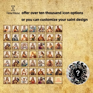 TIMEMUSE Colgante con Imagen Personalizada de Zeus, <span class=keywords><strong>Hera</strong></span>, Poseidón, Hades, Atenea, Apolo y la Diosa de la Victoria, con Temática de Mitología <span class=keywords><strong>Griega</strong></span> y Medusa - Product Image 4