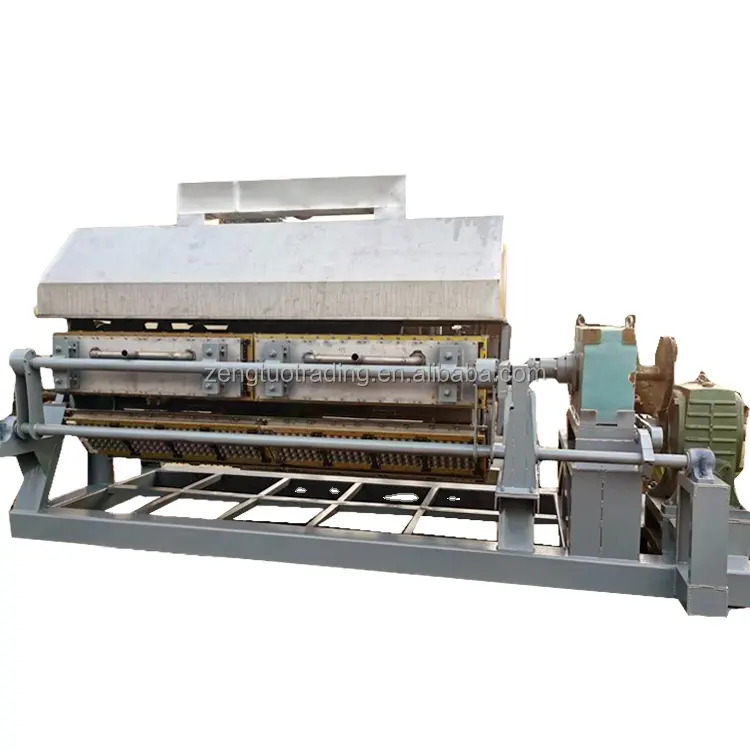 ZT 8 x 8 large full automatic paper pulp egg tray machine with metal dryer sell to Mexico