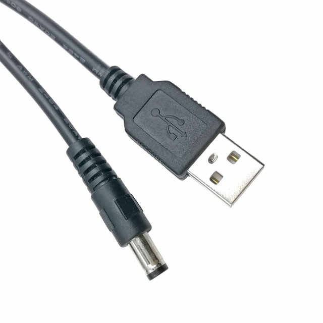 Hot Sale USB to DC 5.5x2.1mm Barrel Jack Male Power Cable for LED Strip