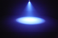 Projecteur de Scène Rétro à Deux Feuilles 200W RGB, Effet Disco Mobile à 2 Bras, Lumière LED Disco DJ en Forme de Soucoupe Volante avec Laser
