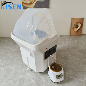 Lit de massage multifonctionnel Kisen pour salon de coiffure, lit de fumigation et d'hydrothérapie à circulation d'eau, mobilier de salon moderne avec bassin sans plomberie - Product Image 4