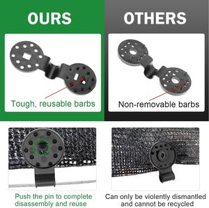 Clips en plastique - Matériau PE Taille 38 mm Personnalisable OEM Facile à assembler et à nettoyer STELLAR PATH TY-260521-33 - Product Image 3