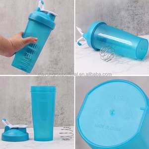 2022 logotipo personalizado 600ml dibujos animados BPA libre deportes gimnasio plástico proteína coctelera botella - Product Image 5