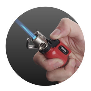 Hongjing Aufblasbarer Zigarrenanzünder Gerade Blaue Flamme Transparenter Kleiner Schweißbrenner Tragbarer Outdoor Windfester Zigarrenanzünder - Product Image 3