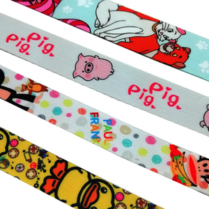 0.4 Mm-3Mm Tick Width 1Cm-10Cm Printed Webbing Decorative Belt Tapes Wording - Product Image 1