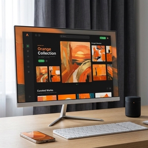 Slim All-in-One Desktop <strong>Computer</strong> with Wireless Accessories and Windows <strong>OS</strong> - Product Image 2