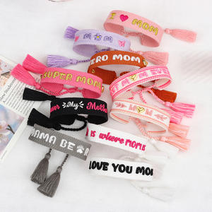 Pulsera de borlas trenzadas con nombre y letras de corazón, regalo personalizado, para el dí<span class=keywords><strong>a</strong></span> de <span class=keywords><strong>la</strong></span> madre - Product Image 3