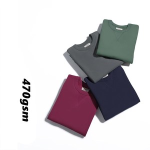 Classico 11 colori 470gsm pesante inverno manica lunga Unisex uomo caldo pennello triangolo girocollo felpa <span class=keywords><strong>donna</strong></span> - Product Image 3