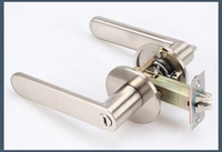 Serrure de porte américaine à trois leviers en alliage de zinc, 3 clés, universelle, pour chambre à coucher, hôtel, salle de bain, usage domestique